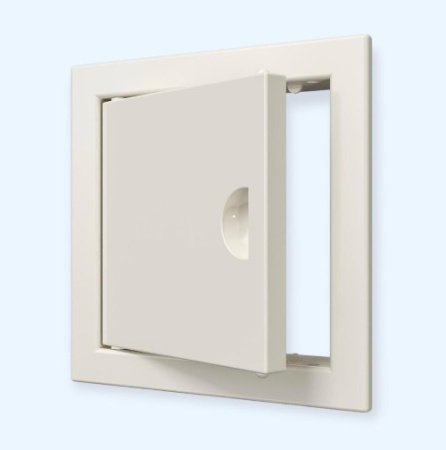 Л1010Р Ivory Люк ревизионный ЛР фланец 98х98 ручка 122х122 пластик Ivory EVECS